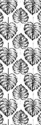 Estor decorativo con hojas grises