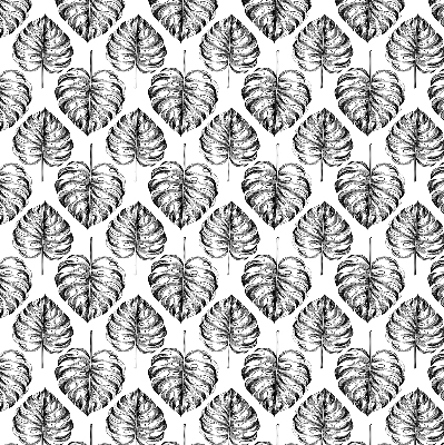 Estor decorativo con hojas grises
