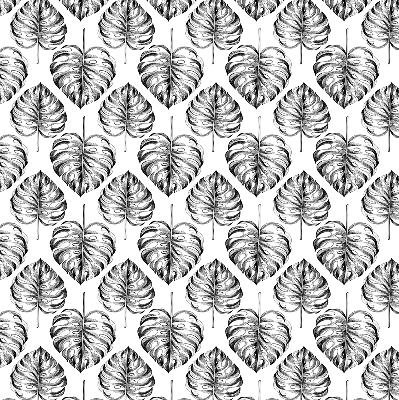 Estor decorativo con hojas grises