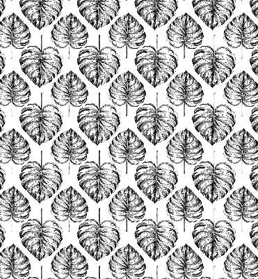 Estor decorativo con hojas grises
