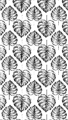 Estor decorativo con hojas grises