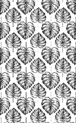 Estor decorativo con hojas grises