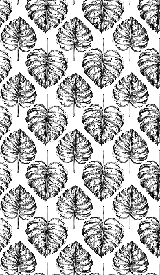 Estor decorativo con hojas grises