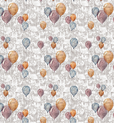 Estor decorativo globos