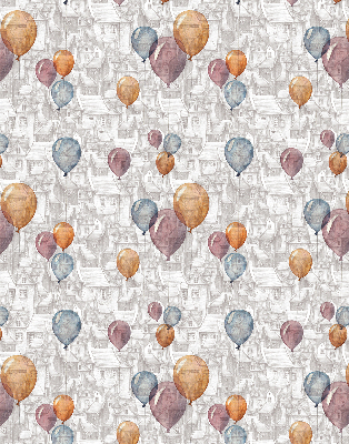 Estor decorativo globos