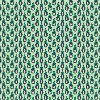 Estor opaco con estampado de aguacate dibujado