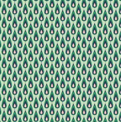 Estor opaco con estampado de aguacate dibujado