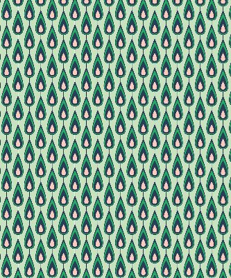 Estor opaco con estampado de aguacate dibujado