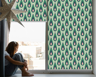 Estor opaco con estampado de aguacate dibujado