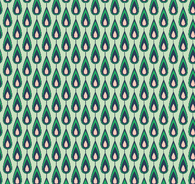 Estor opaco con estampado de aguacate dibujado