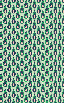 Estor opaco con estampado de aguacate dibujado