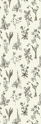 Estor decorativo con flores dibujadas
