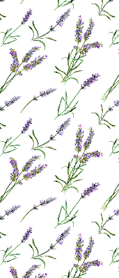 Estor enrollable de tela en color lavanda