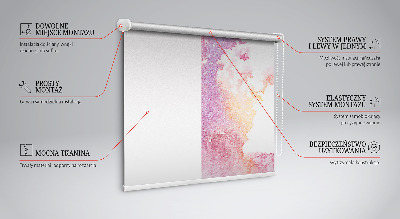 Estor opaco de derrame de pintura artística