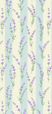 Estor opaco de flores moradas