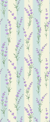 Estor opaco de flores moradas