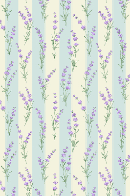 Estor opaco de flores moradas