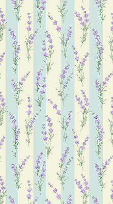 Estor opaco de flores moradas