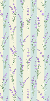 Estor opaco de flores moradas