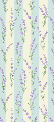 Estor opaco de flores moradas