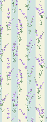 Estor opaco de flores moradas