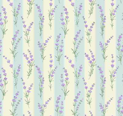 Estor opaco de flores moradas