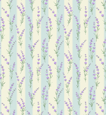 Estor opaco de flores moradas