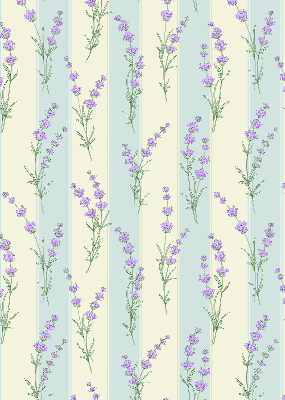 Estor opaco de flores moradas