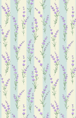 Estor opaco de flores moradas