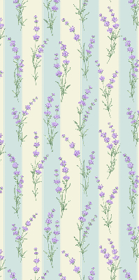 Estor opaco de flores moradas