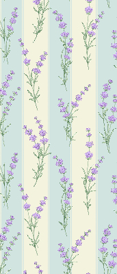 Estor opaco de flores moradas
