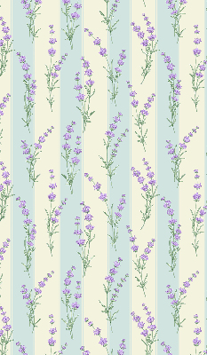 Estor opaco de flores moradas