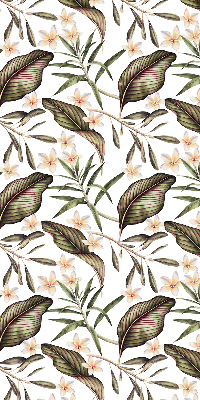 Estor decorativo con flores y tallos
