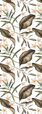 Estor decorativo con flores y tallos