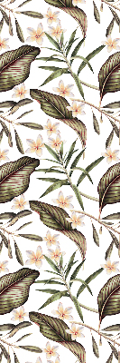 Estor decorativo con flores y tallos