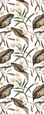 Estor decorativo con flores y tallos