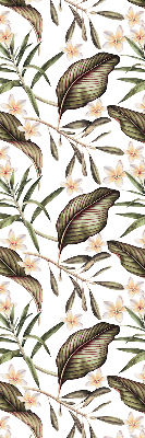 Estor decorativo con flores y tallos