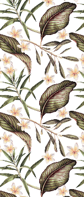 Estor decorativo con flores y tallos