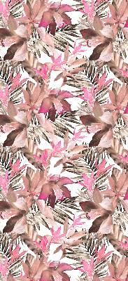 Estor decorativo con flores rosas