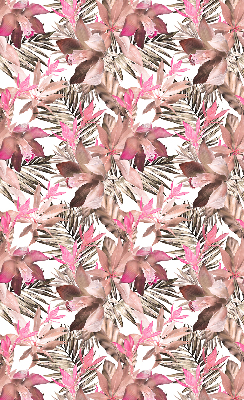 Estor decorativo con flores rosas