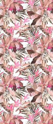 Estor decorativo con flores rosas
