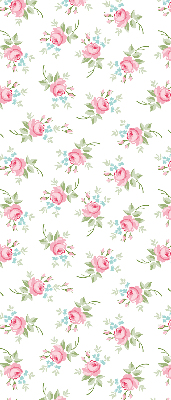 Estor enrollable de tela rosas