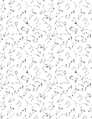 Estor decorativo Constelaciones