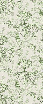 Estor opaco de plantas verdes