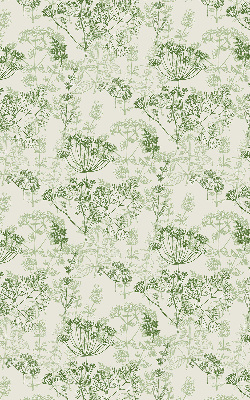 Estor opaco de plantas verdes