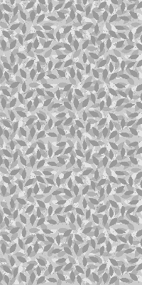 Estor decorativo con hojas grises