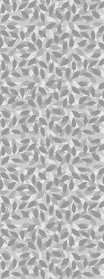 Estor decorativo con hojas grises