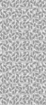 Estor decorativo con hojas grises
