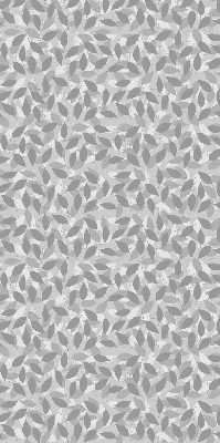 Estor decorativo con hojas grises