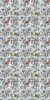 Estor decorativo de flores